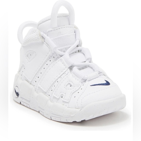 Nike Other - Kids' Air More Uptempo Sneaker Nike White & Blue Size 5C
